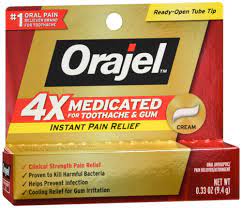 Orajel 4X Medicated Mouth Sore Cream .33oz