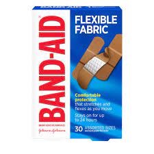 Band-Aid Flexible Fabric 30ct Assorted Sizes