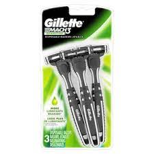 Gillette Mach 3 Disposable Razors 3ct